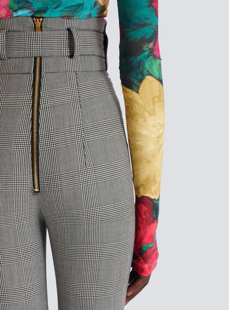 Balmain Stretch trousers in Prince of Wales jacquard | Thumbnail 5 Balmain Stretch trousers in Prince of Wales jacquard | Thumbnail 5