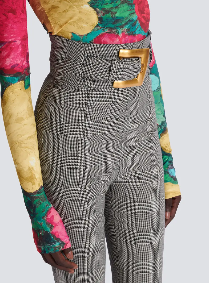 Balmain Stretch trousers in Prince of Wales jacquard | Thumbnail 6 Balmain Stretch trousers in Prince of Wales jacquard | Thumbnail 6