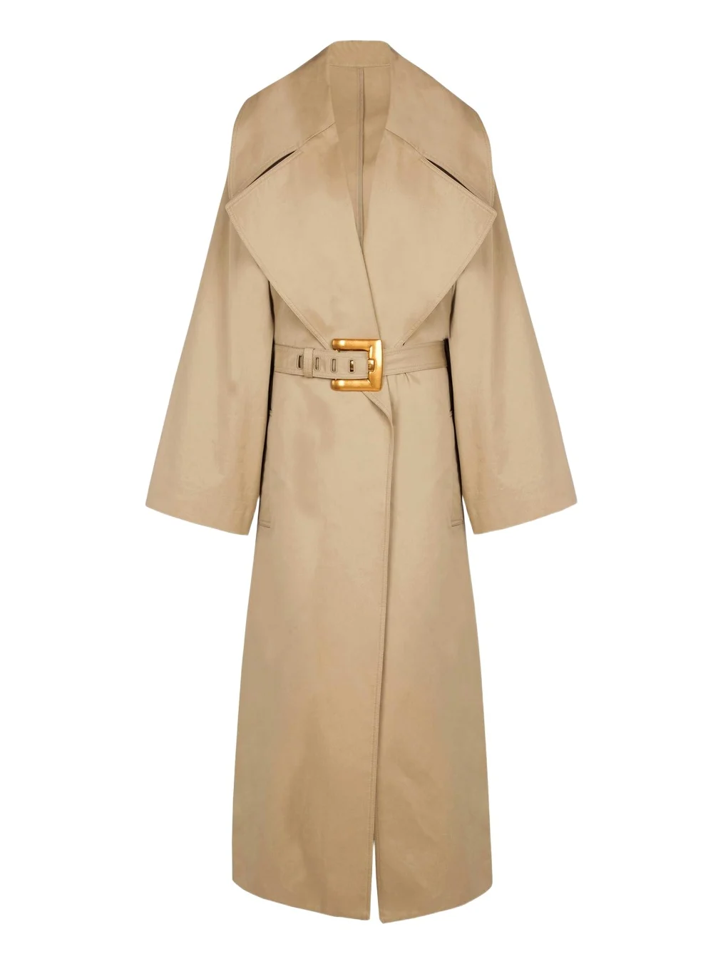 Long cotton gabardine trench coat Long cotton gabardine trench coat