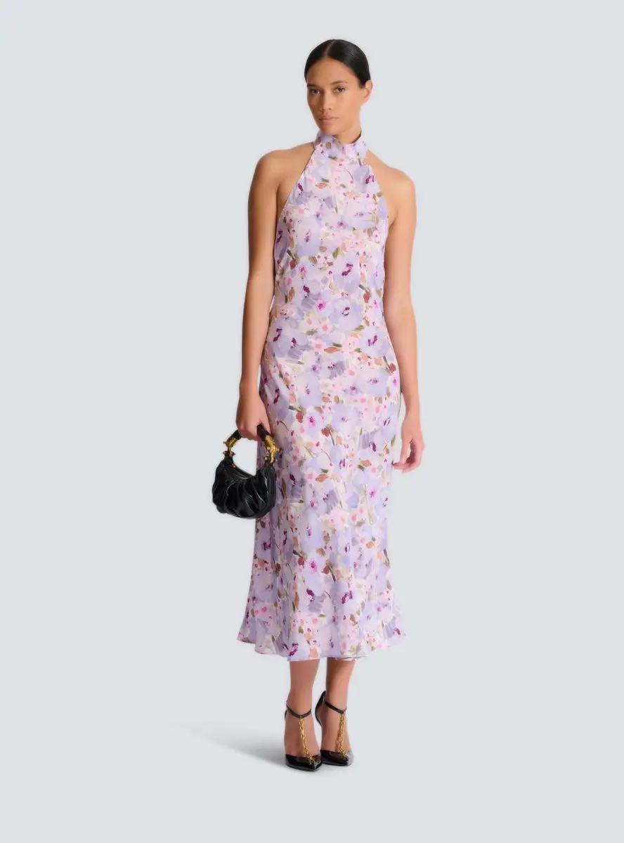 Balmain Printed Poppy Flower dress | Thumbnail 2