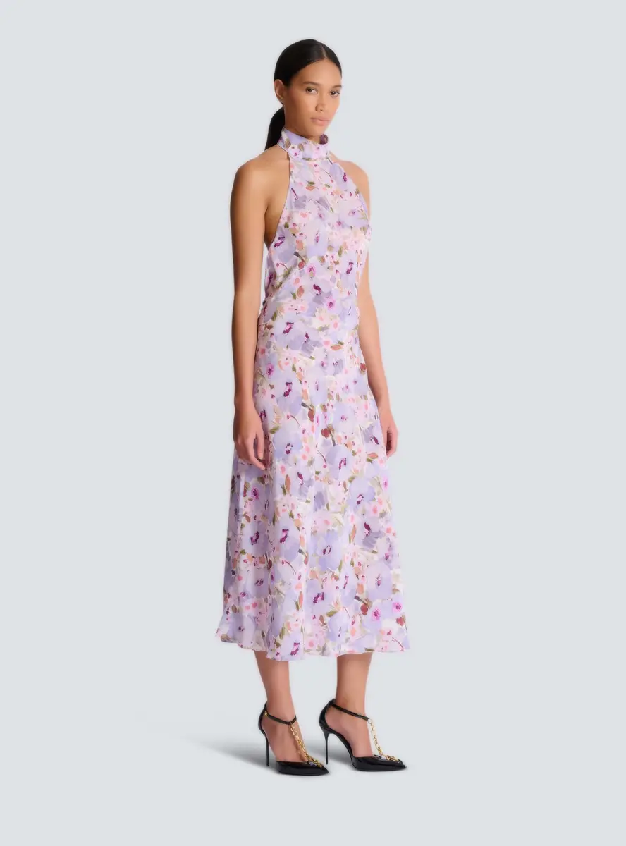 Balmain Printed Poppy Flower dress | Thumbnail 3