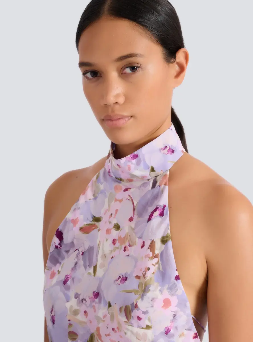 Balmain Printed Poppy Flower dress | Thumbnail 6