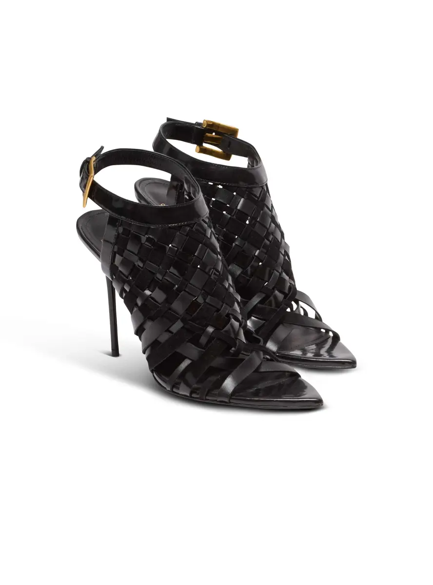 Balmain Fringed patent leather sandals | Thumbnail 2 Balmain Fringed patent leather sandals | Thumbnail 2