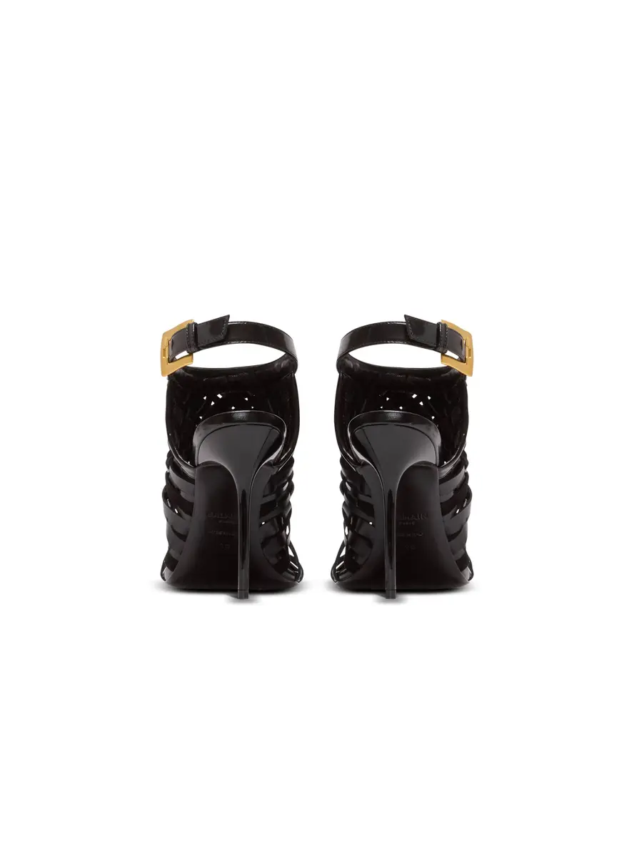 Balmain Fringed patent leather sandals | Thumbnail 3 Balmain Fringed patent leather sandals | Thumbnail 3