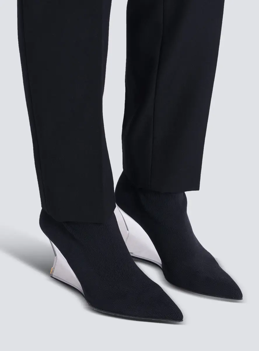 Balmain Wedge knit ankle boots | Thumbnail 2