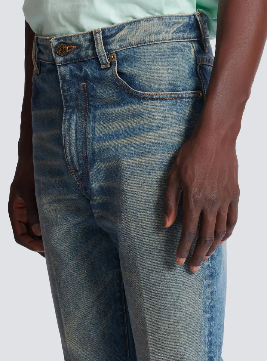 Balmain Slim straight-leg jeans in vintage denim | Thumbnail 7 Balmain Slim straight-leg jeans in vintage denim | Thumbnail 7