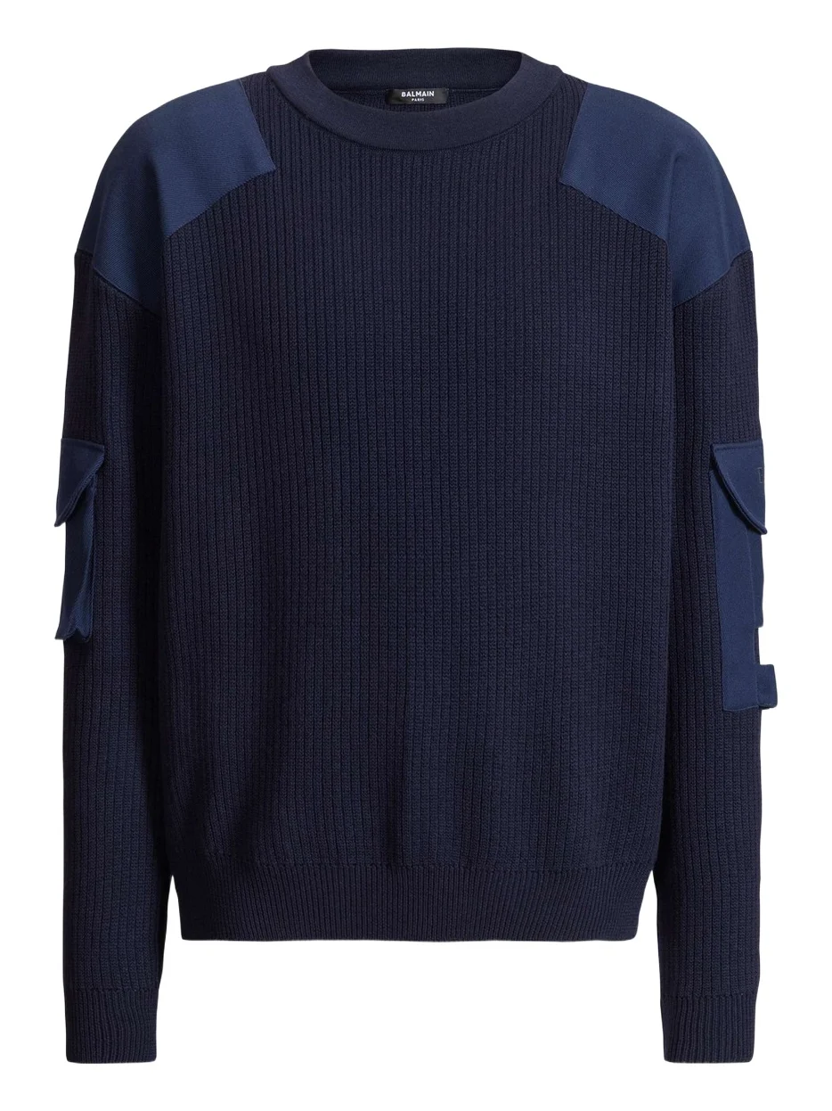 Balmain Wool Vintage Utility jumper