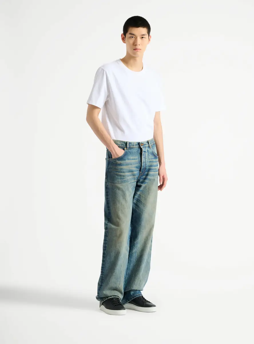 Balmain Loose-fit jeans in Vintage blue denim | Thumbnail 3 Balmain Loose-fit jeans in Vintage blue denim | Thumbnail 3