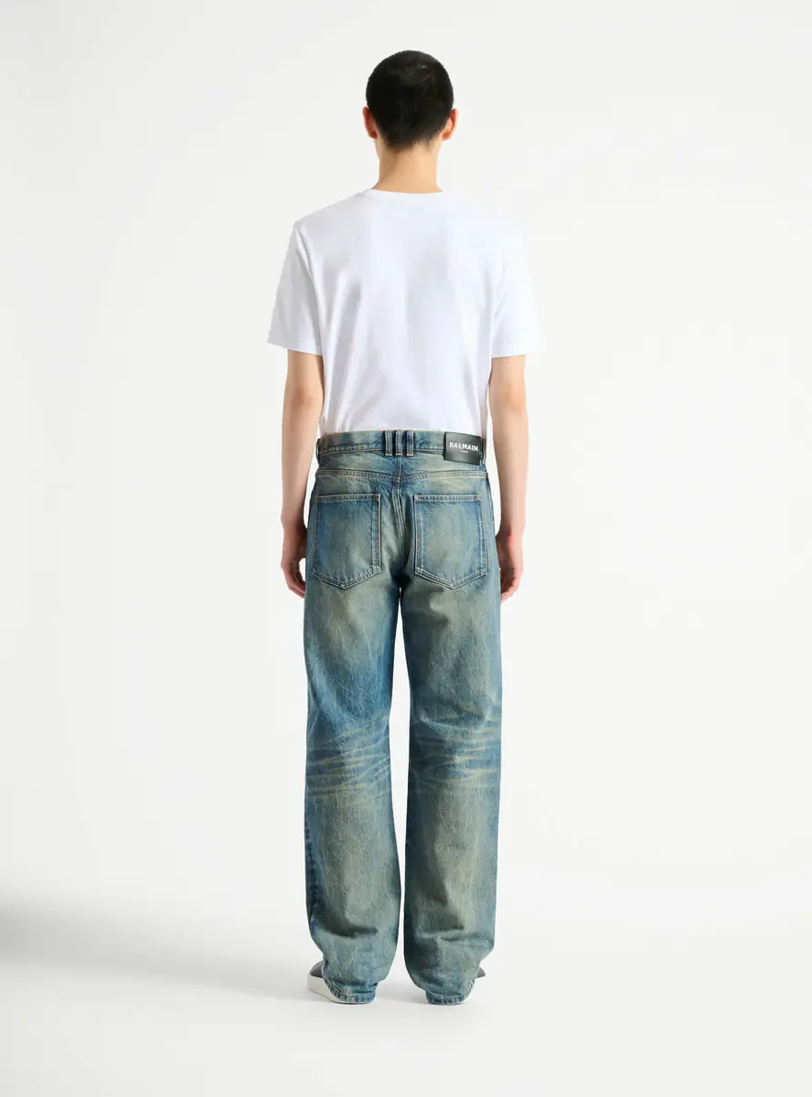 Balmain Loose-fit jeans in Vintage blue denim | Thumbnail 4 Balmain Loose-fit jeans in Vintage blue denim | Thumbnail 4