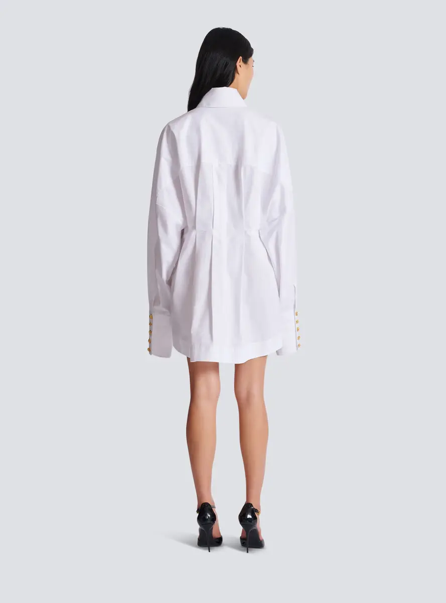 Balmain Poplin shirt dress | Thumbnail 4 Balmain Poplin shirt dress | Thumbnail 4