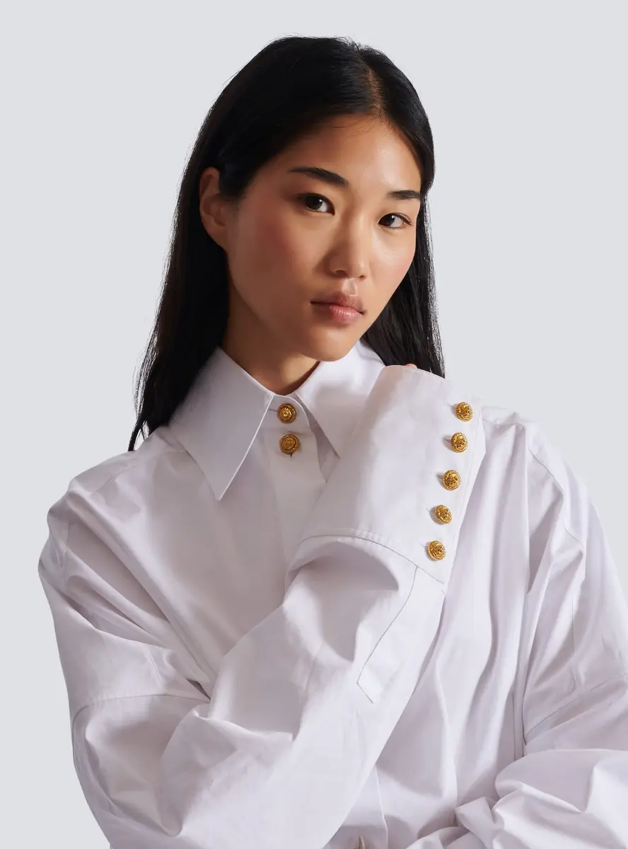 Balmain Poplin shirt dress | Thumbnail 5 Balmain Poplin shirt dress | Thumbnail 5