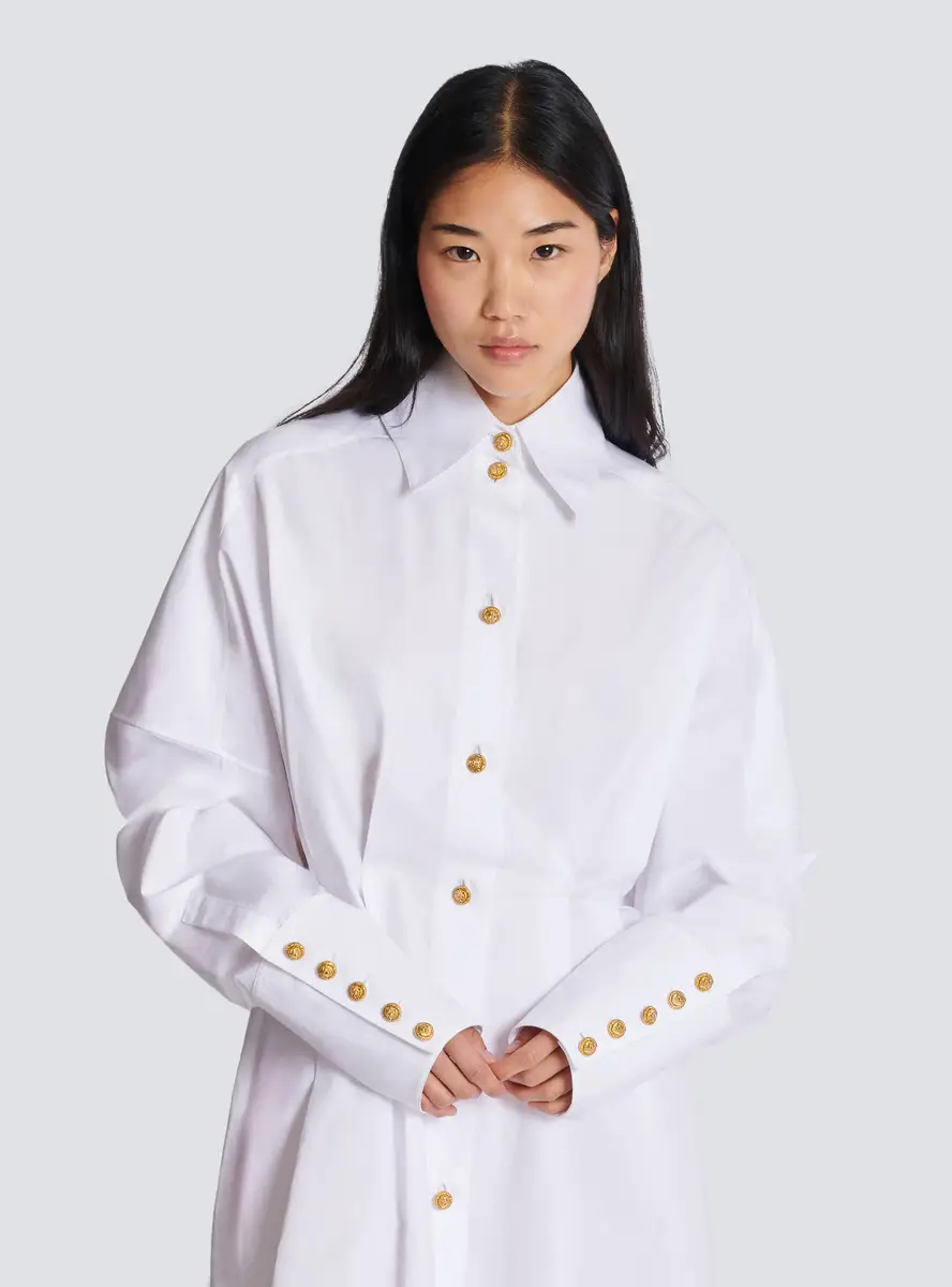 Balmain Poplin shirt dress | Thumbnail 7 Balmain Poplin shirt dress | Thumbnail 7