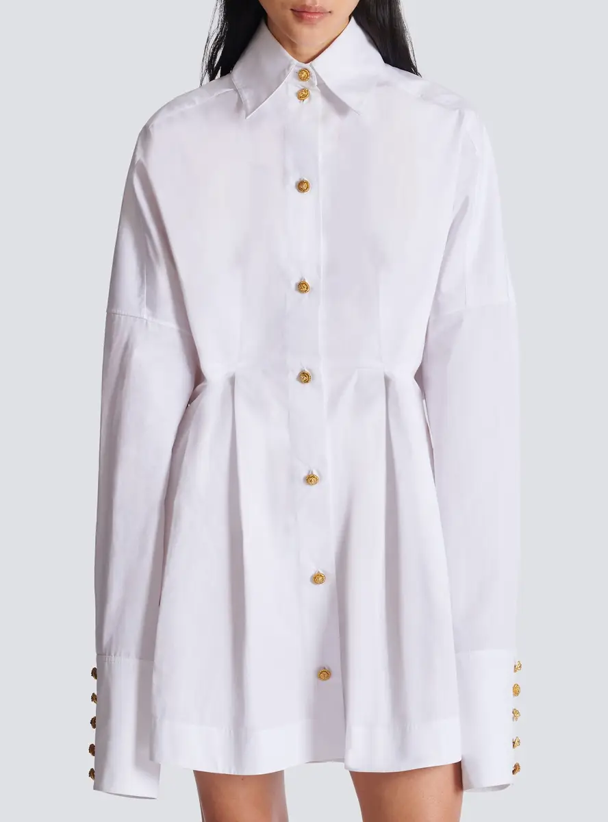 Balmain Poplin shirt dress | Thumbnail 8 Balmain Poplin shirt dress | Thumbnail 8