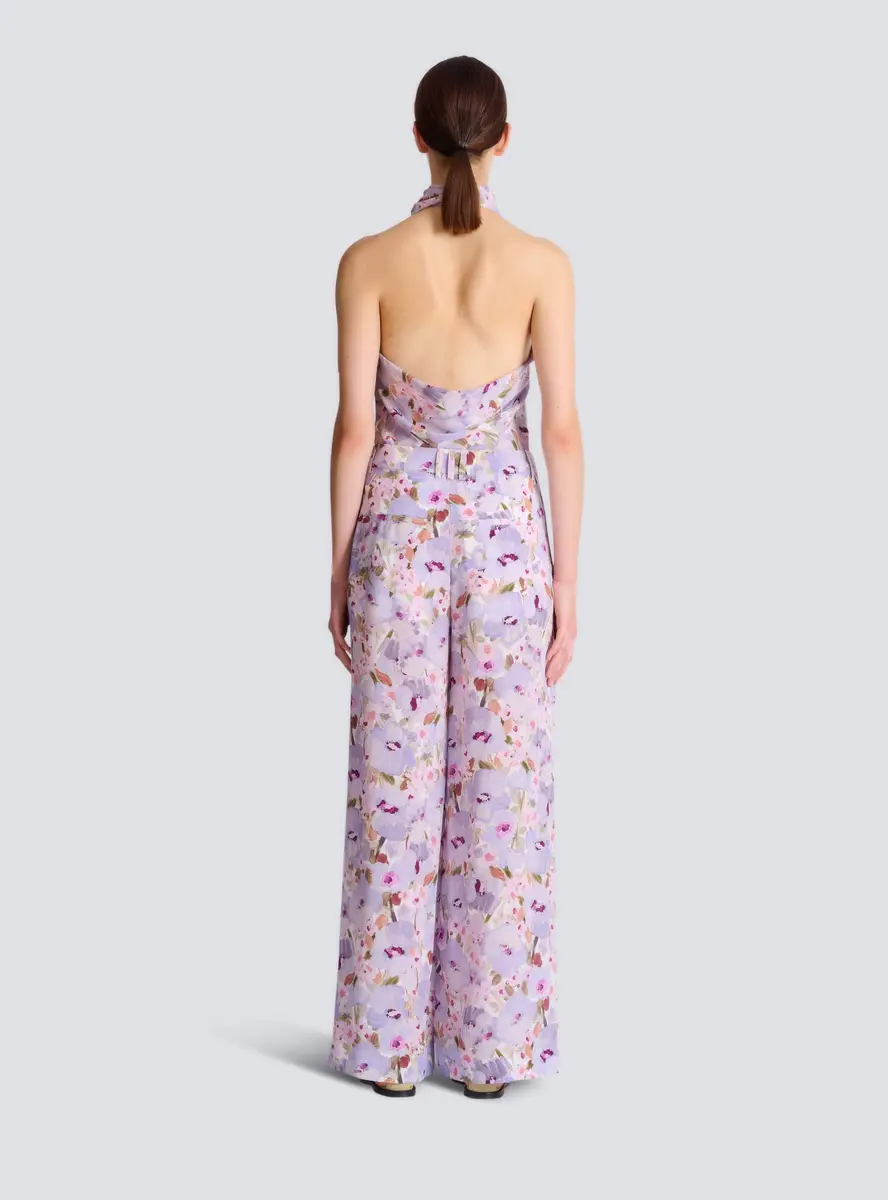 Balmain Printed Poppy Flower trousers | Thumbnail 4 Balmain Printed Poppy Flower trousers | Thumbnail 4