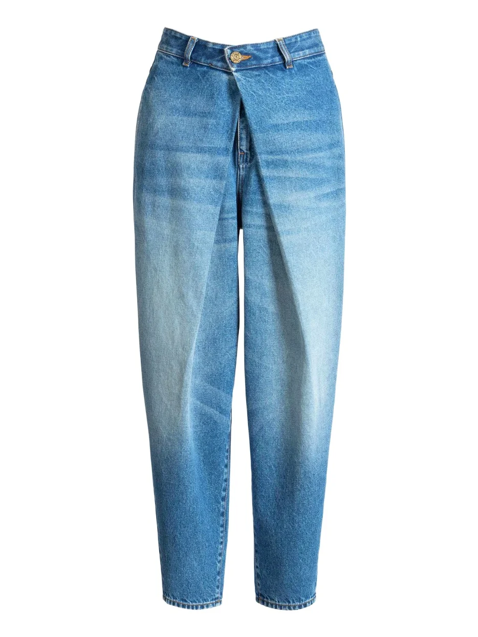 Denim barrel-leg jeans Denim barrel-leg jeans