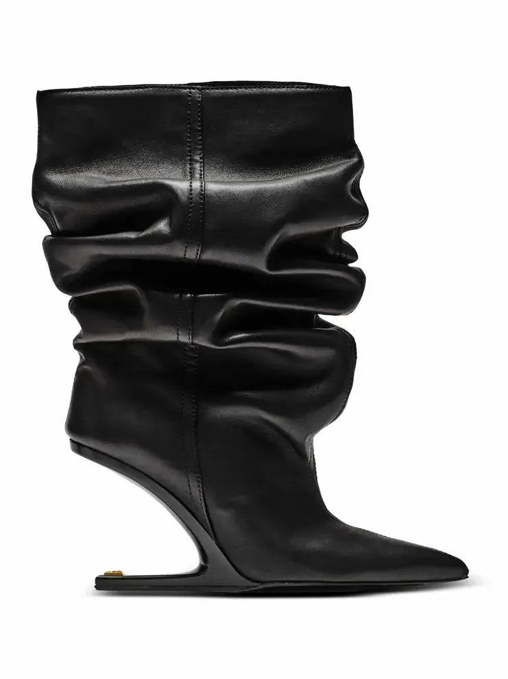 No Wedge smooth leather ankle boots No Wedge smooth leather ankle boots