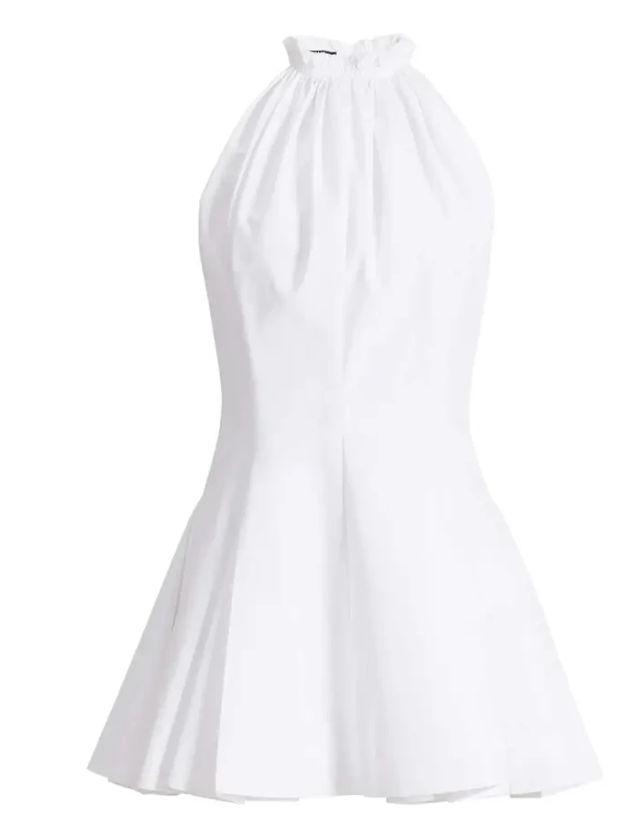 Flared cotton poplin dress Flared cotton poplin dress