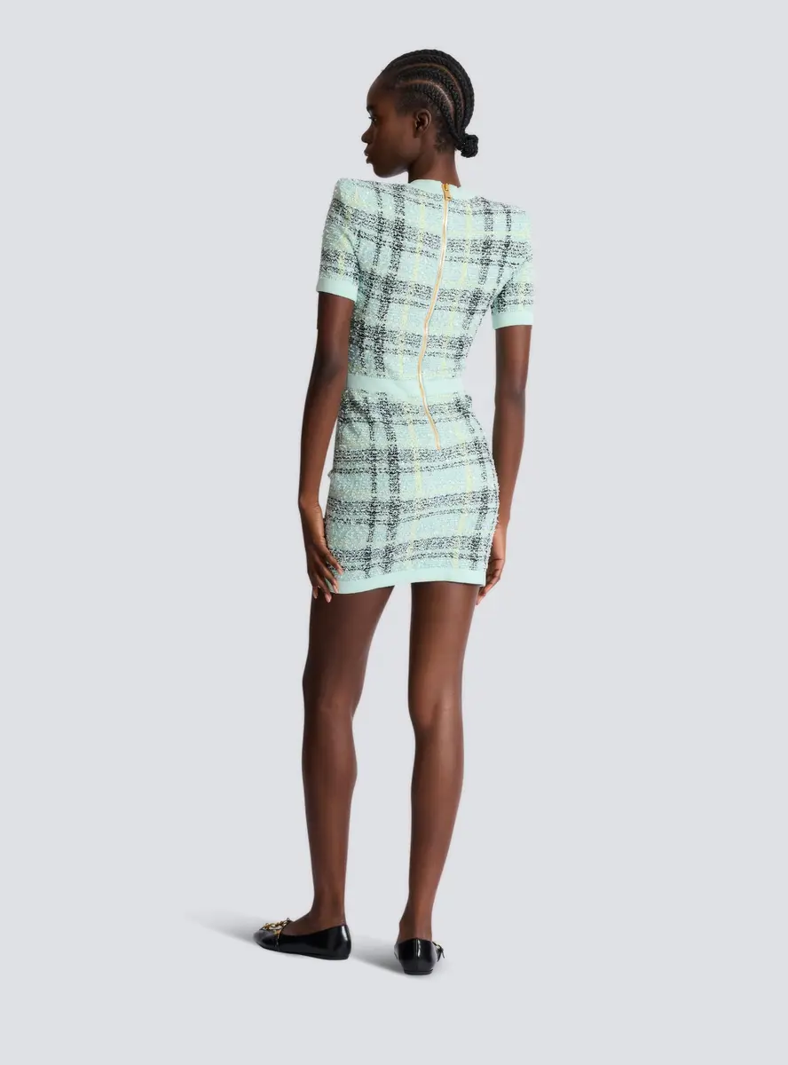 Balmain Short glitter tweed dress | Thumbnail 4 Balmain Short glitter tweed dress | Thumbnail 4