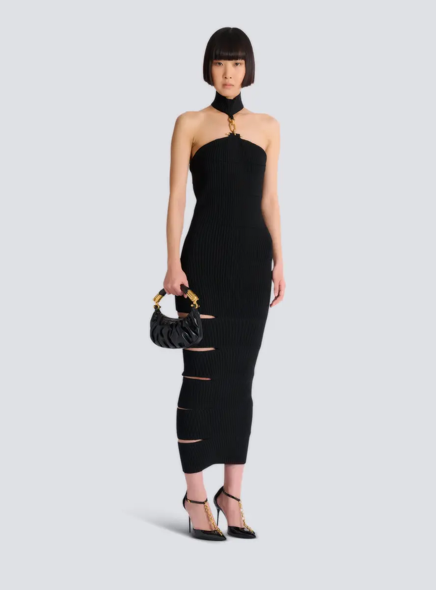 Balmain Long sleeveless dress with embellished detail | Thumbnail 2 Balmain Long sleeveless dress with embellished detail | Thumbnail 2