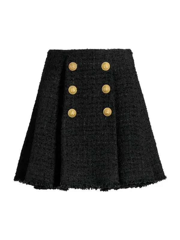 Flared tweed skirt