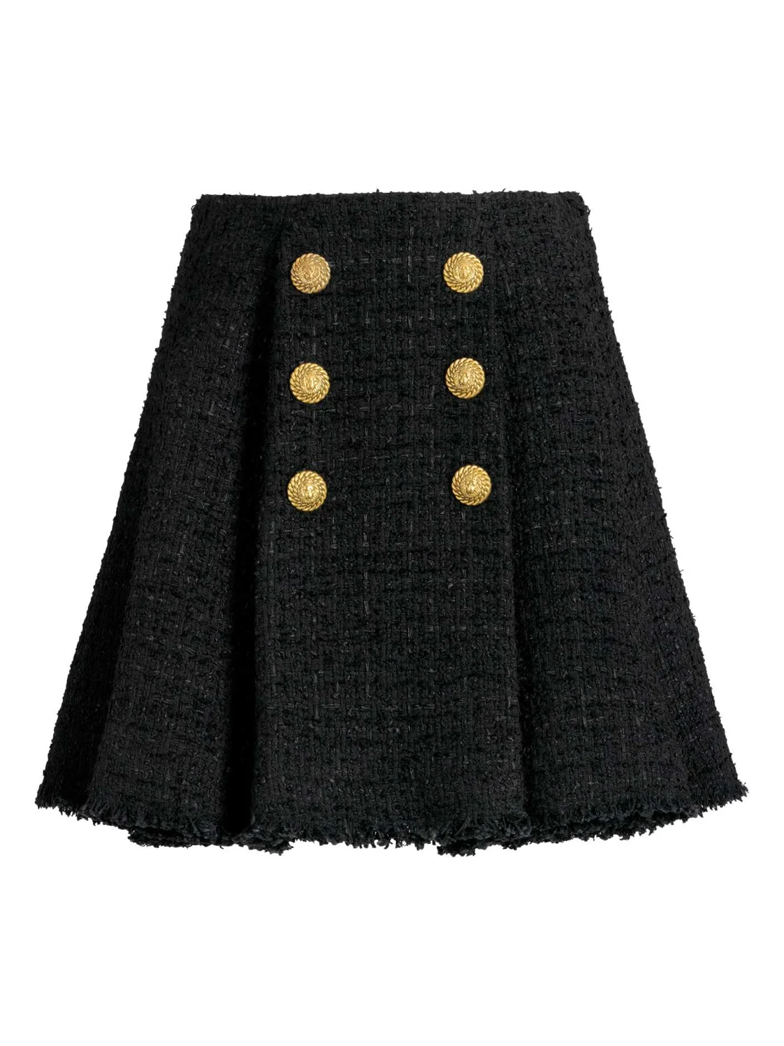 Flared tweed skirt