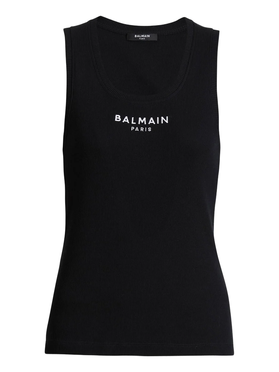 Paris embroidered vest top