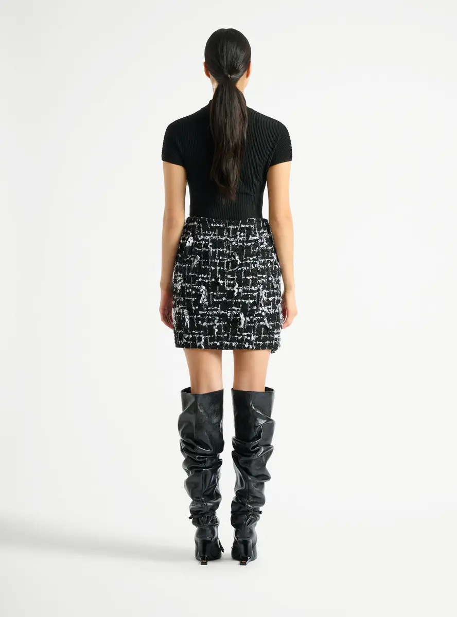 Balmain Belted fringed tweed skirt | Thumbnail 3 Balmain Belted fringed tweed skirt | Thumbnail 3