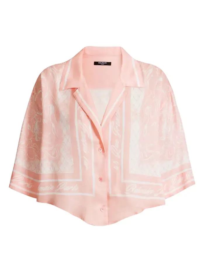 Balmain Printed Foulard pyjama shirt