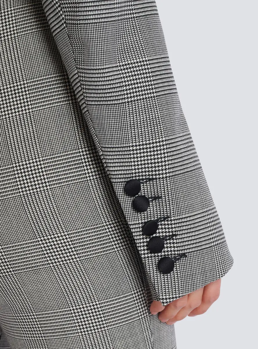 Balmain Cropped jacket in Prince of Wales jacquard | Thumbnail 6 Balmain Cropped jacket in Prince of Wales jacquard | Thumbnail 6