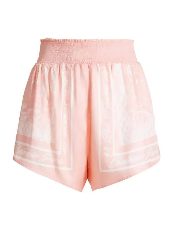 Printed Foulard pyjama shorts