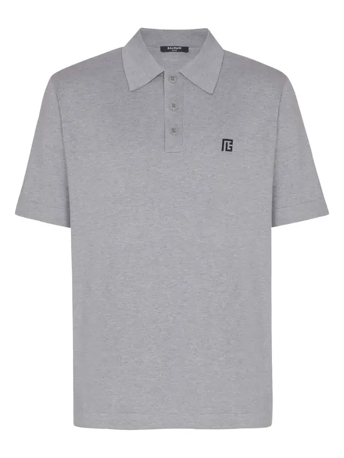 Embroidered cotton polo Embroidered cotton polo
