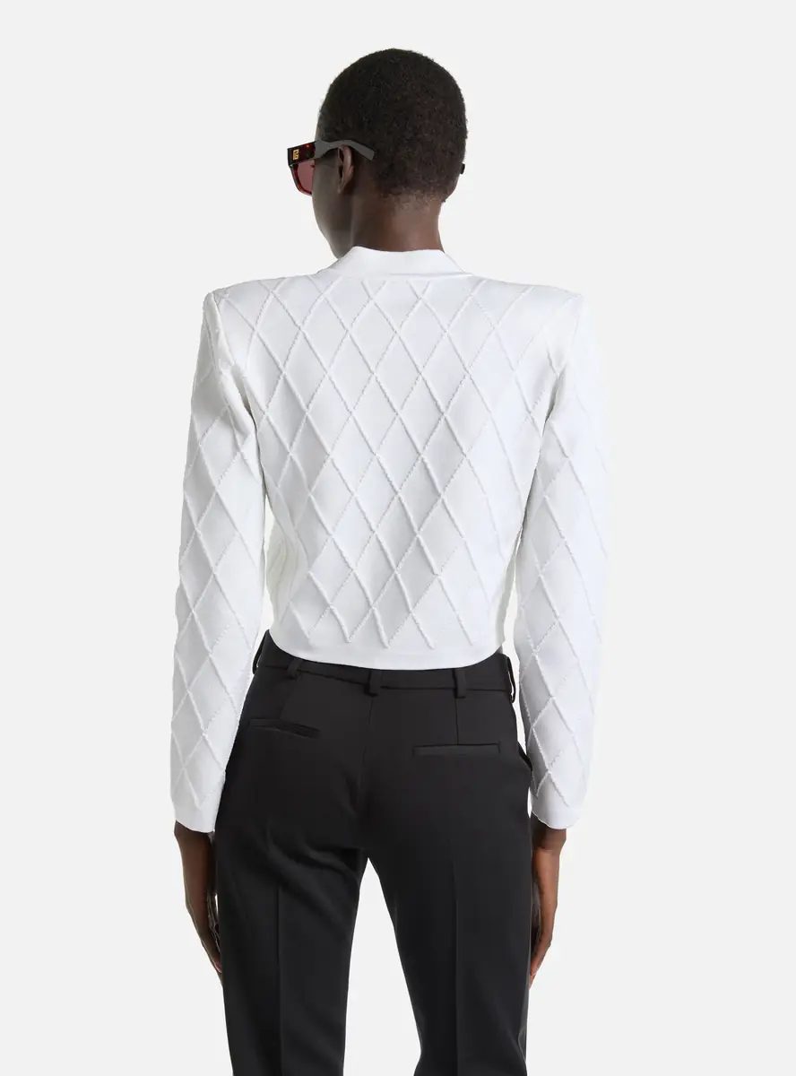 Balmain Cropped knit cardigan | Thumbnail 2