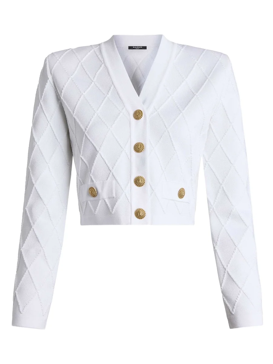 Cropped knit cardigan Cropped knit cardigan