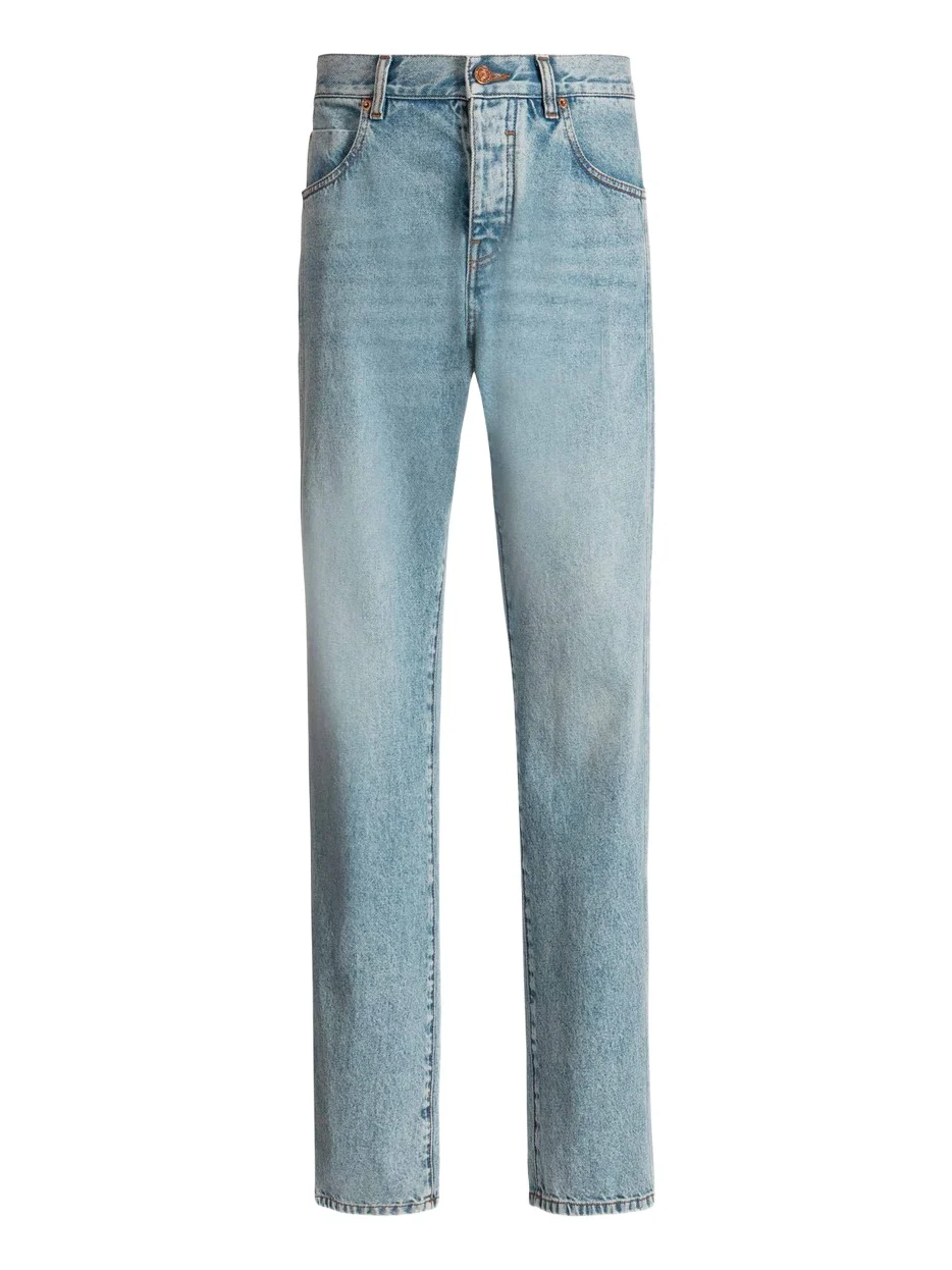 Balmain Loose-fit jeans in Light blue denim