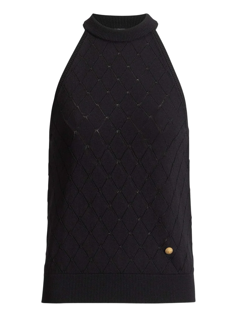 Sleeveless knit top