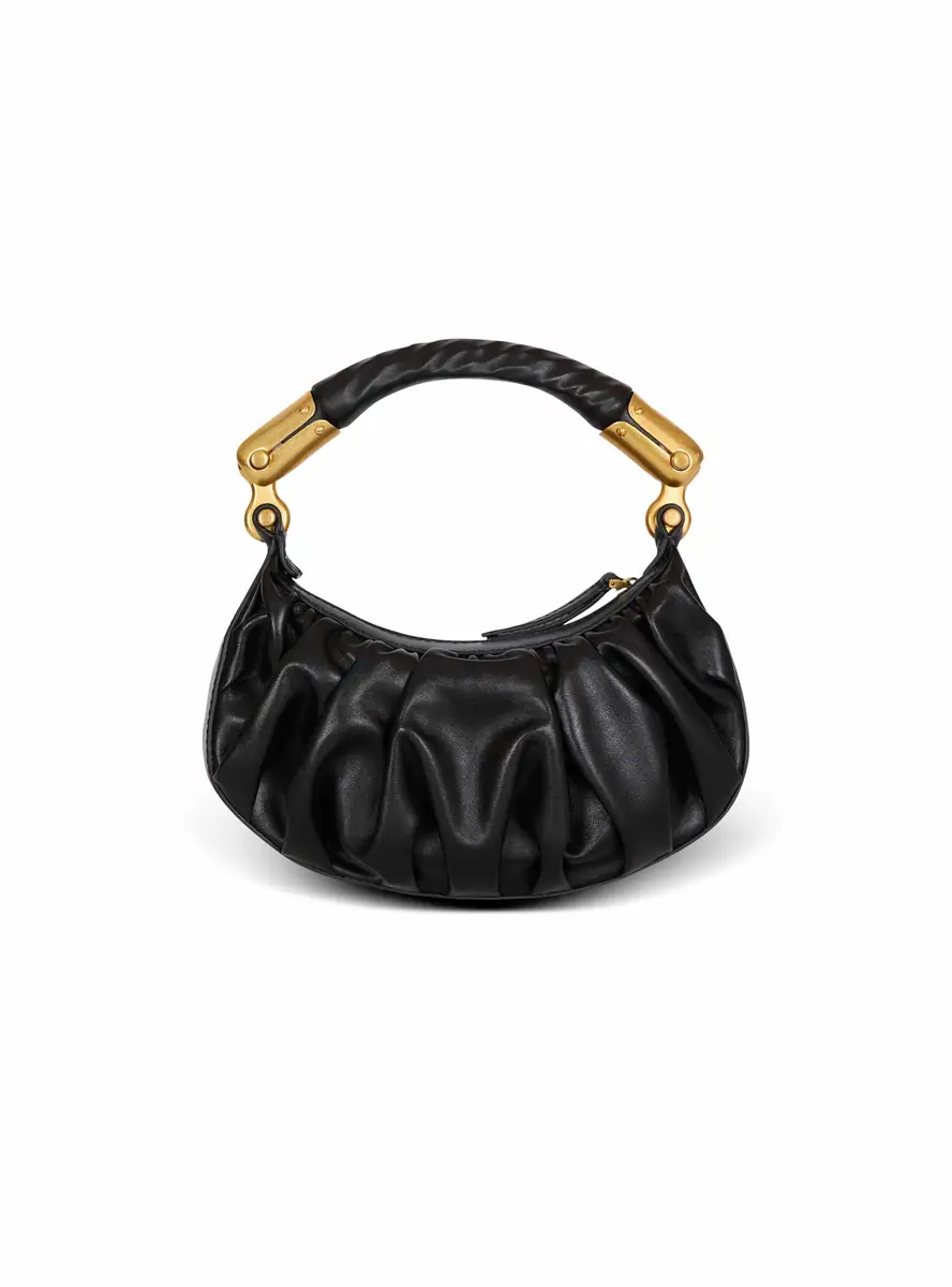 Balmain Ébène Mini bag in calfskin leather | Thumbnail 4