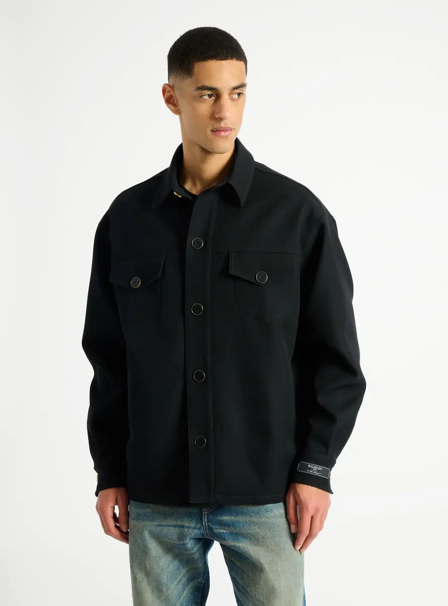 Balmain Wool twill overshirt | Thumbnail 7 Balmain Wool twill overshirt | Thumbnail 7