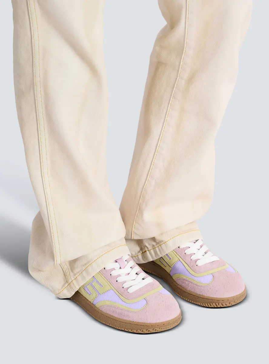 Balmain Swan suede and mesh sneakers | Thumbnail 2 Balmain Swan suede and mesh sneakers | Thumbnail 2