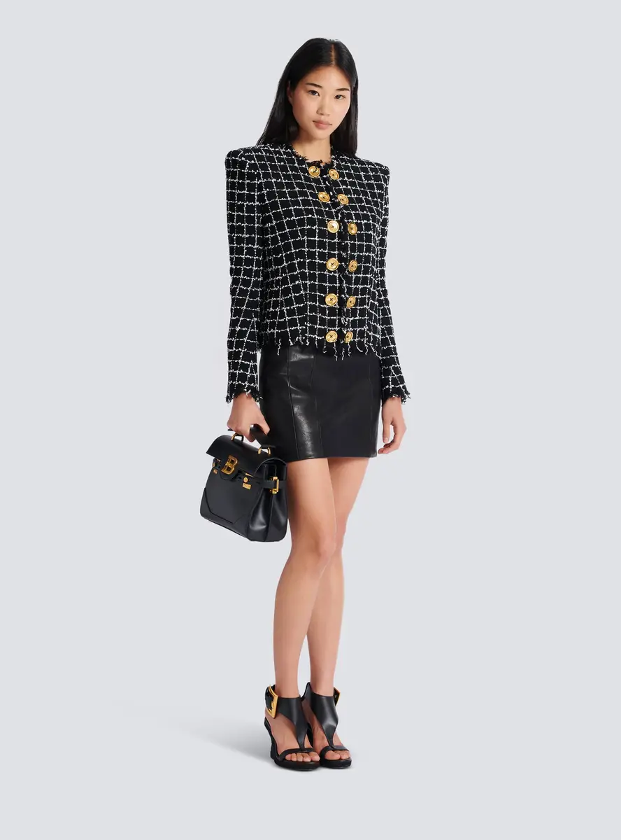 Balmain Cropped tweed jacket | Thumbnail 2 Balmain Cropped tweed jacket | Thumbnail 2