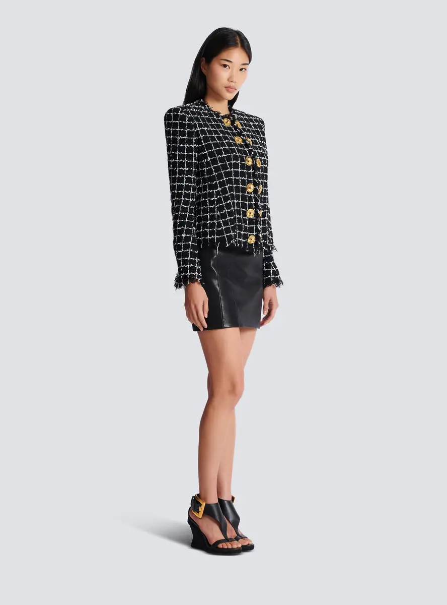 Balmain Cropped tweed jacket | Thumbnail 3 Balmain Cropped tweed jacket | Thumbnail 3