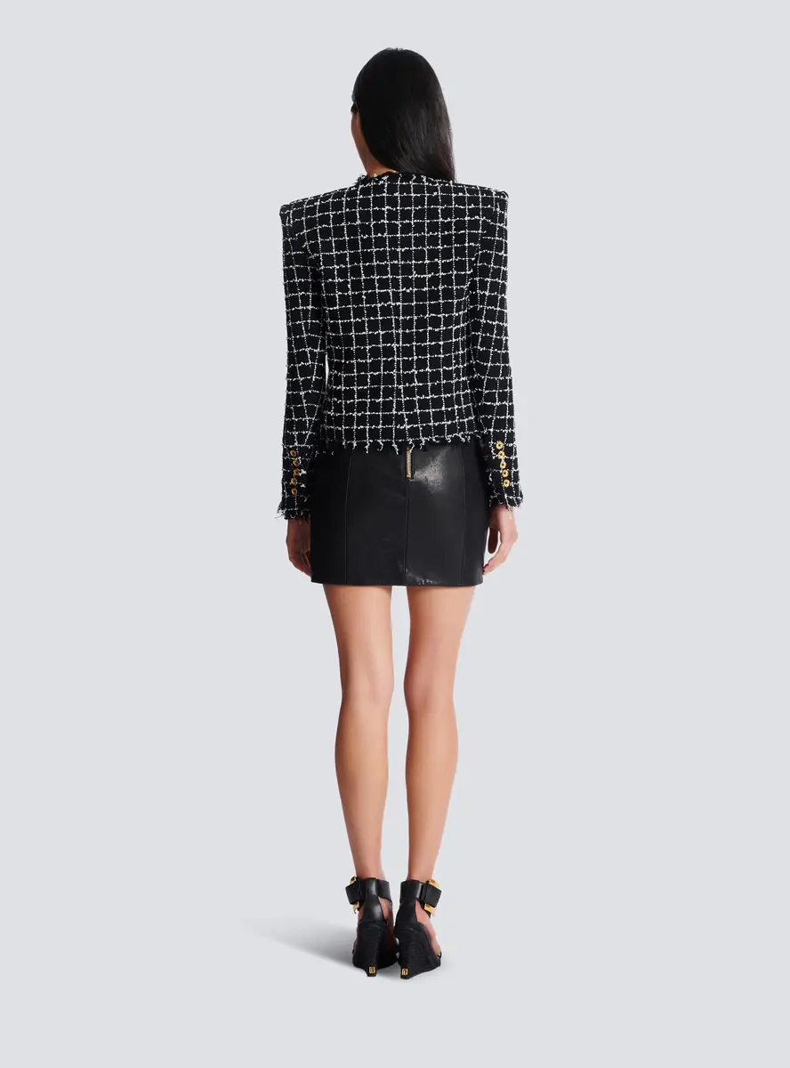 Balmain Cropped tweed jacket | Thumbnail 4 Balmain Cropped tweed jacket | Thumbnail 4