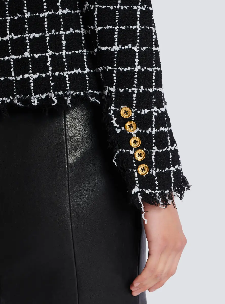 Balmain Cropped tweed jacket | Thumbnail 6 Balmain Cropped tweed jacket | Thumbnail 6
