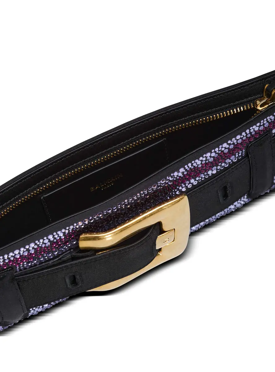 Balmain Anthem crystal satin clutch | Thumbnail 7 Balmain Anthem crystal satin clutch | Thumbnail 7