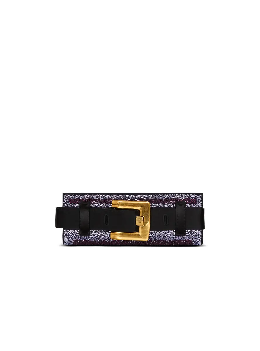 Balmain Anthem crystal satin clutch | Thumbnail 8 Balmain Anthem crystal satin clutch | Thumbnail 8