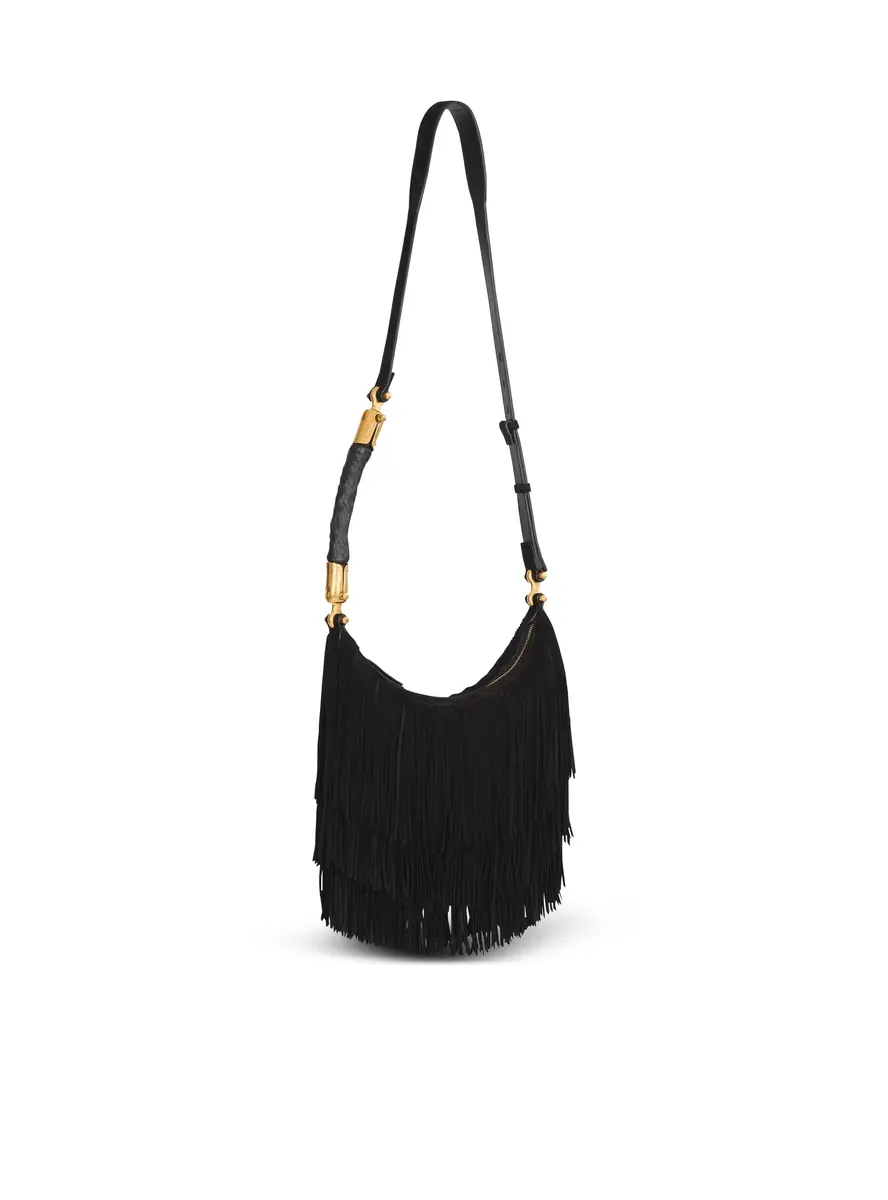 Balmain Ébène Hobo fringed suede bag | Thumbnail 3 Balmain Ébène Hobo fringed suede bag | Thumbnail 3