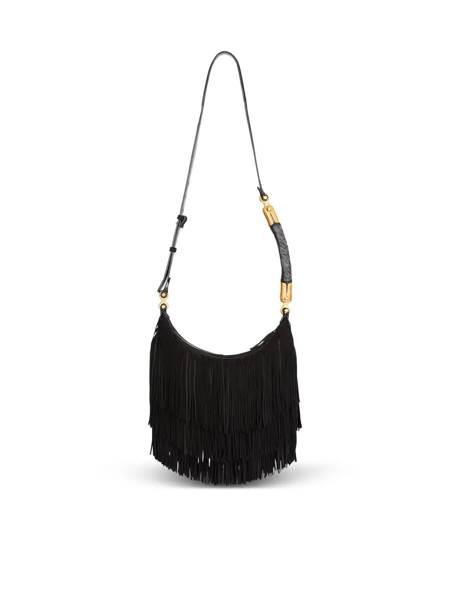 Balmain Ébène Hobo fringed suede bag | Thumbnail 4 Balmain Ébène Hobo fringed suede bag | Thumbnail 4