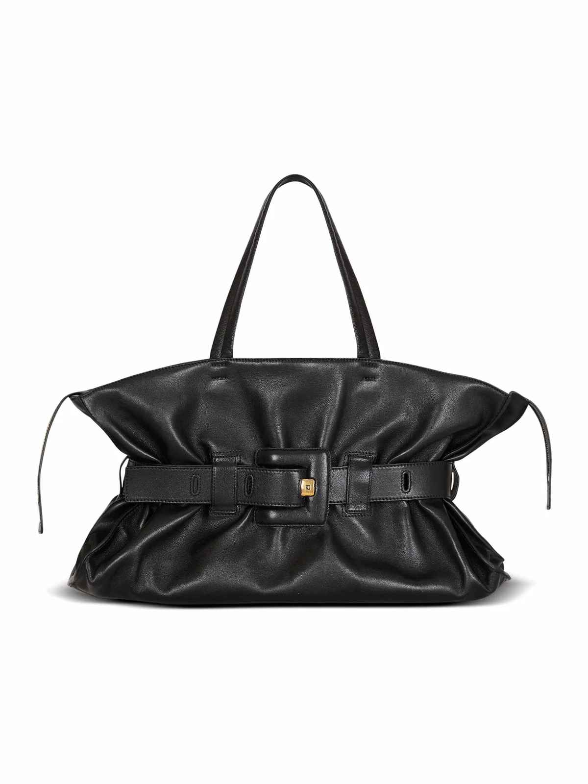 Balmain Large calfskin Anthem Zip bag