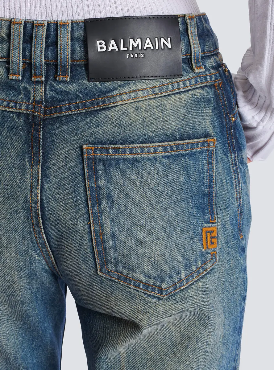 Balmain Straight-leg faded denim jeans | Thumbnail 5 Balmain Straight-leg faded denim jeans | Thumbnail 5