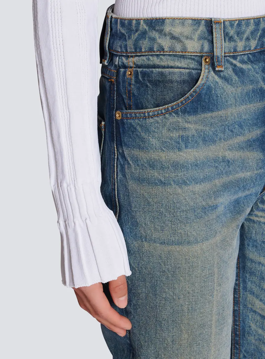 Balmain Straight-leg faded denim jeans | Thumbnail 6 Balmain Straight-leg faded denim jeans | Thumbnail 6