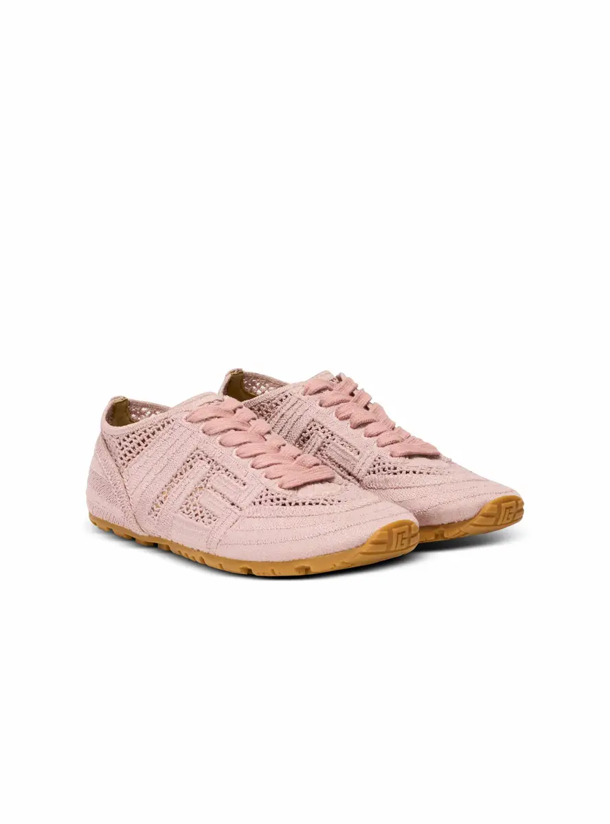 Balmain Racer 45 macramé sneakers | Thumbnail 3